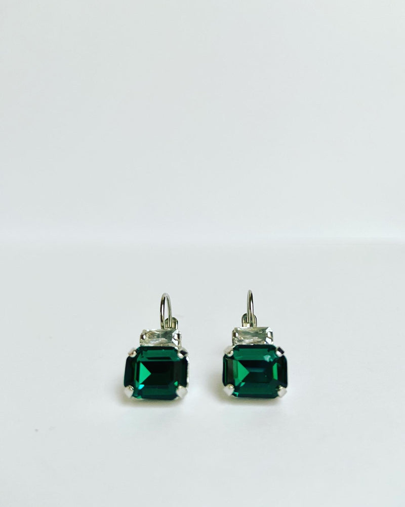 Emerald Crystal Earrings