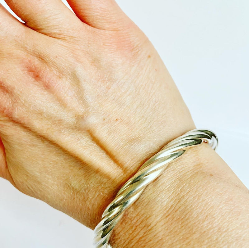 Silver Rope Bangle