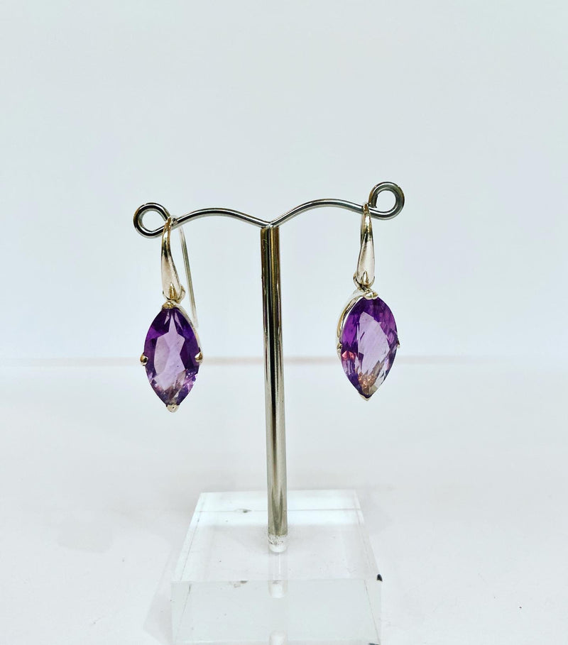 Amethyst Marquise Earrings