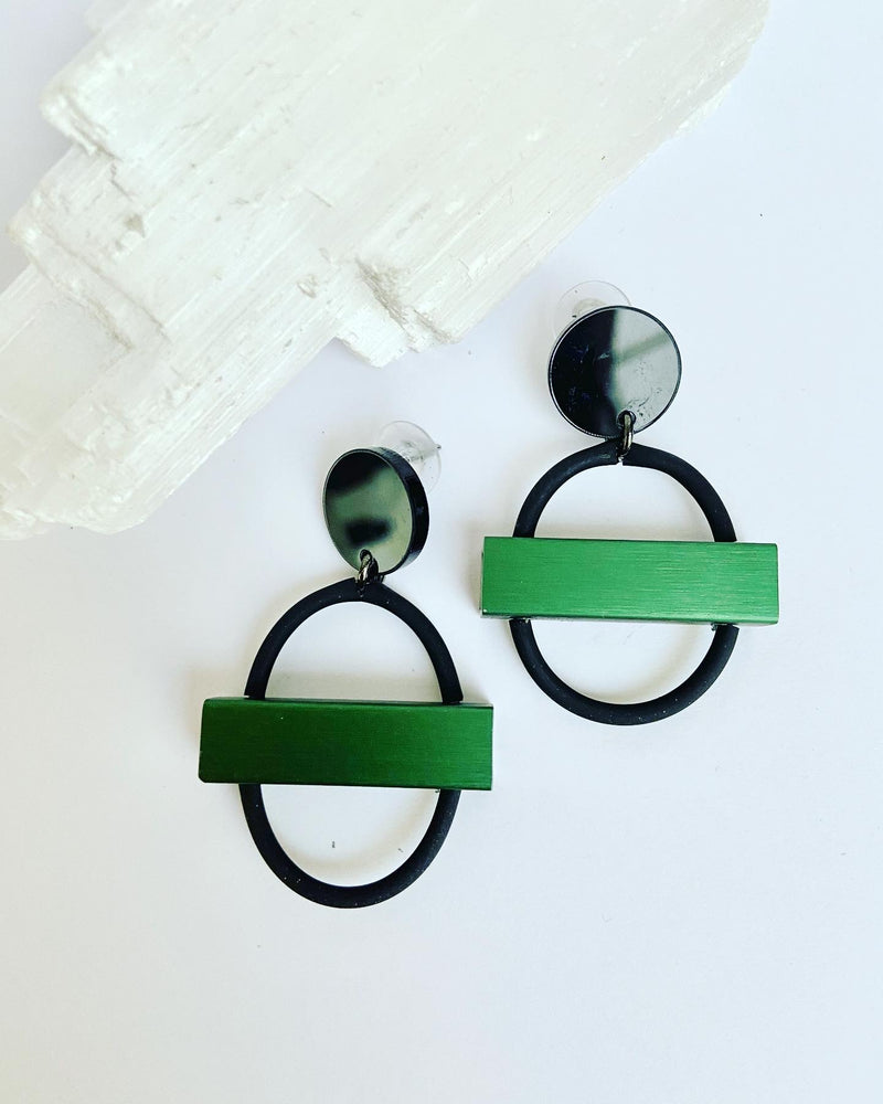 Minimalist Tube Earrings-   4 colours