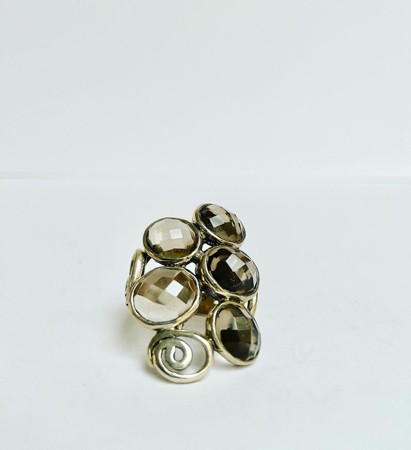 Smokey Quartz Statement Ring