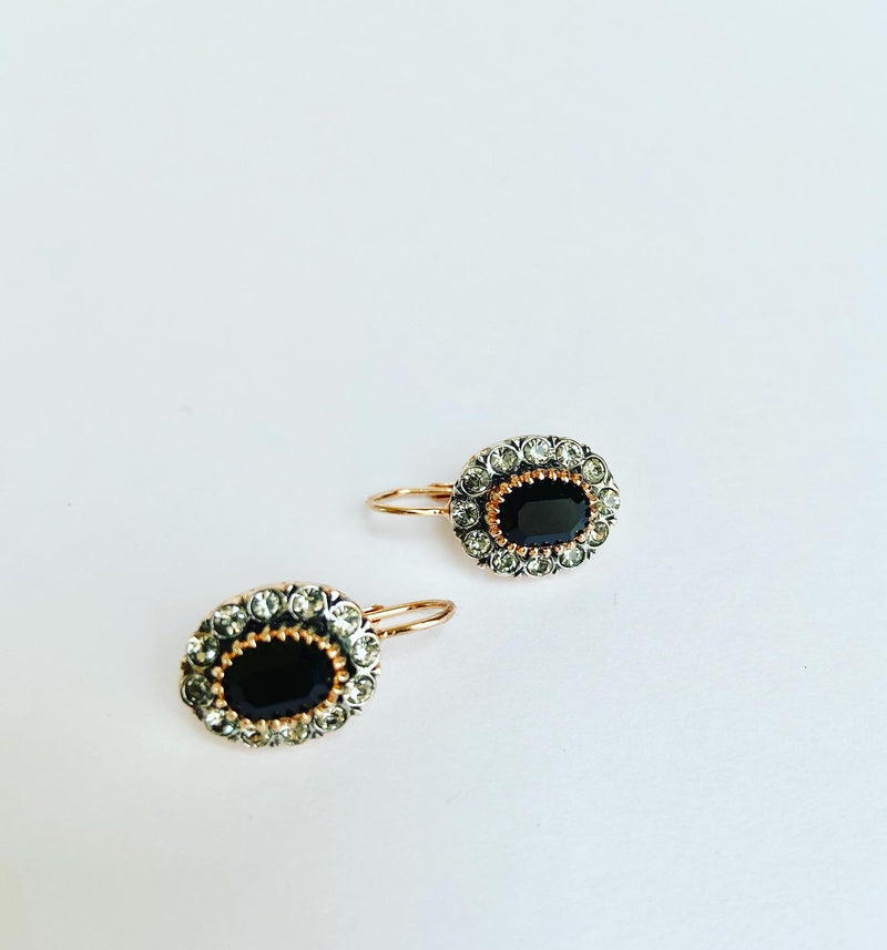 Etruscan Onyx Earrings