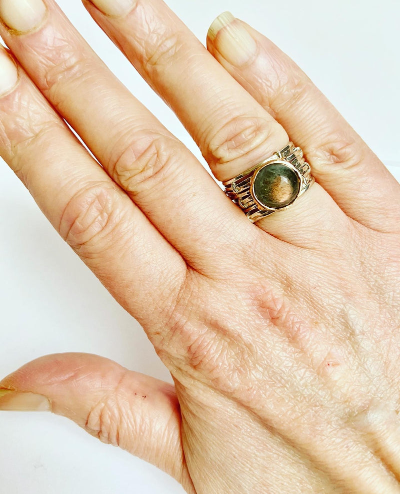 Labradorite Gemstone Ring