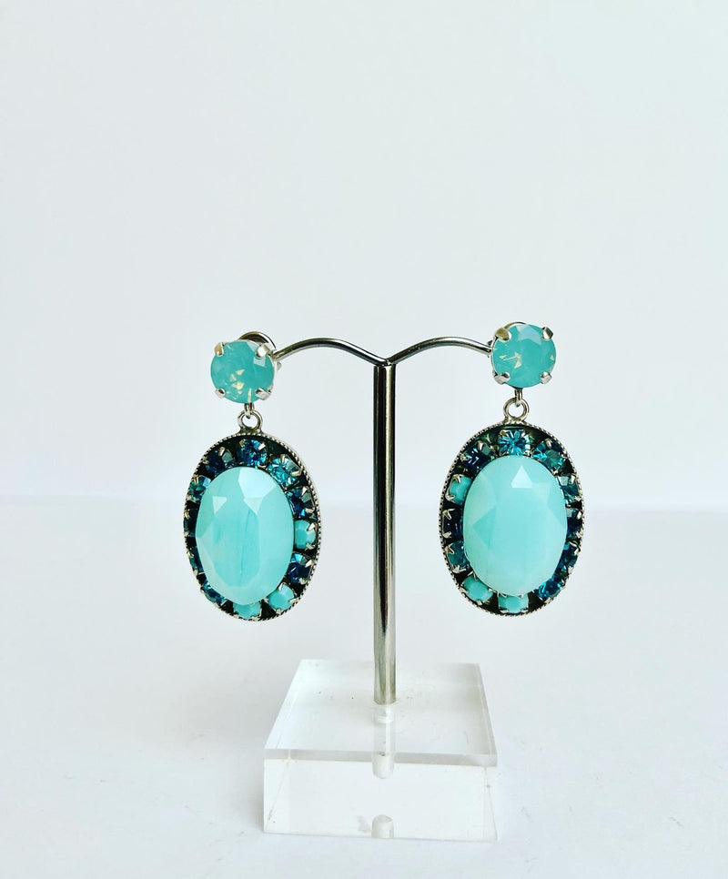 Cameo Swarovski Crystal Earrings