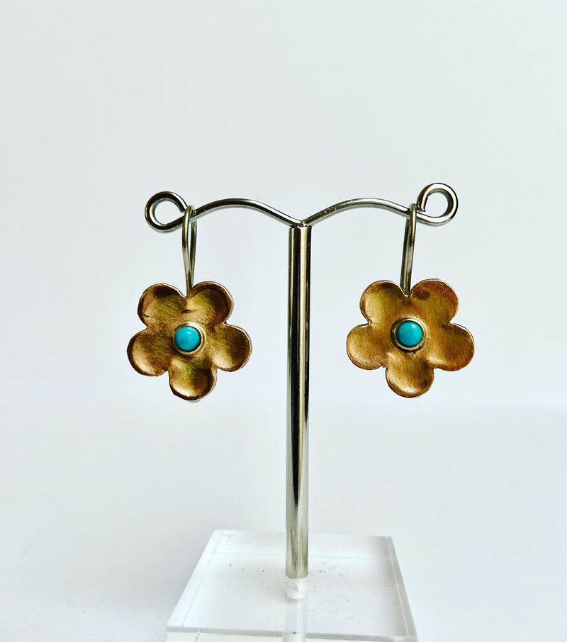 Flower Turquoise Earrings