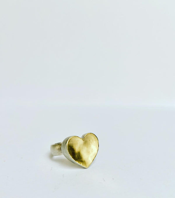 Heart Ring -Yellow Gold - Israel