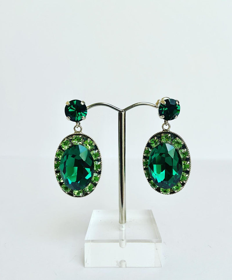 Cameo Swarovski Crystal Earrings