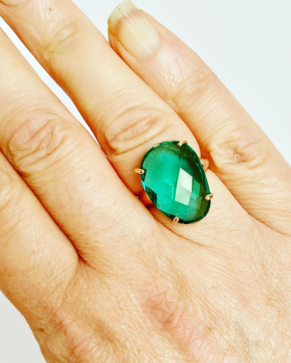 Crystal Cocktail Rings -3 colours