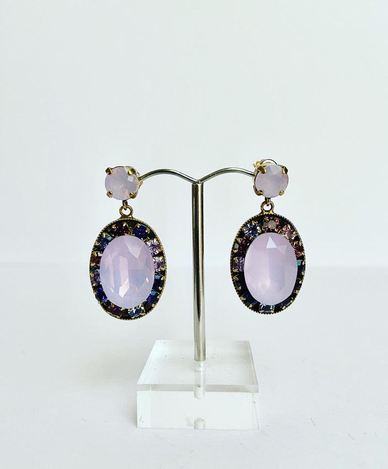 Cameo Swarovski Crystal Earrings