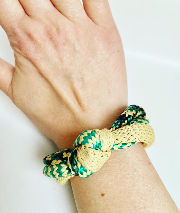 Knot Bracelet-Green mix