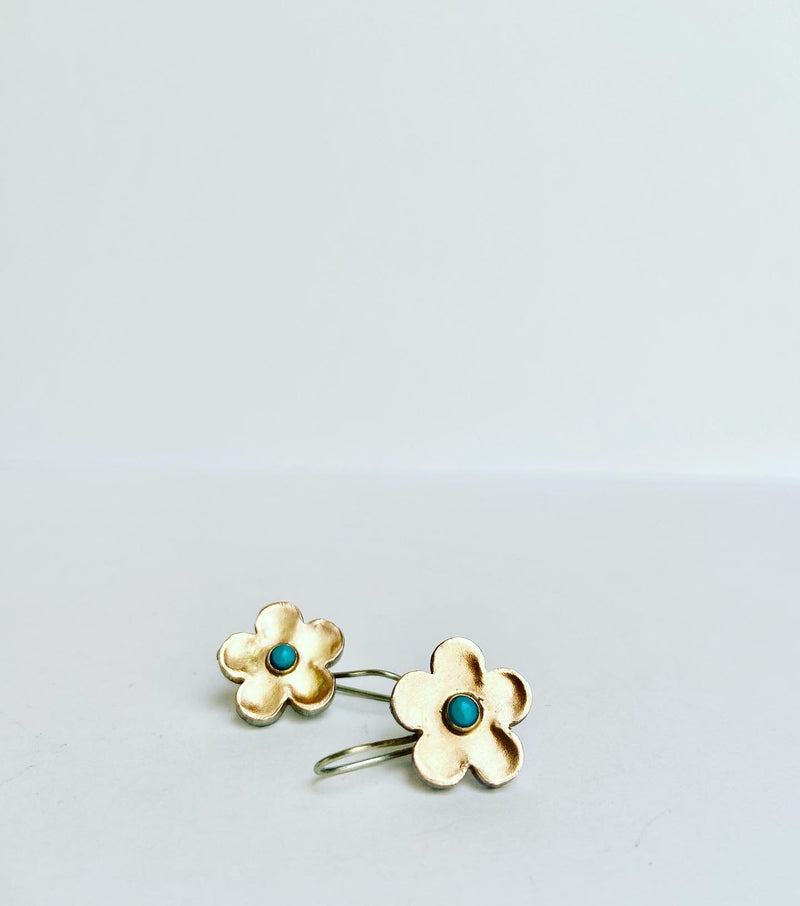 Flower Turquoise Earrings